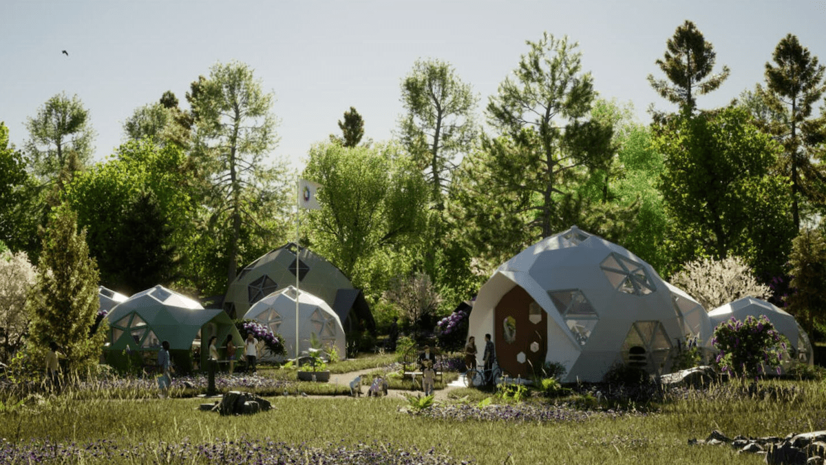 Geoship革新与创新和可持续的住宅建筑陶瓷圆顶